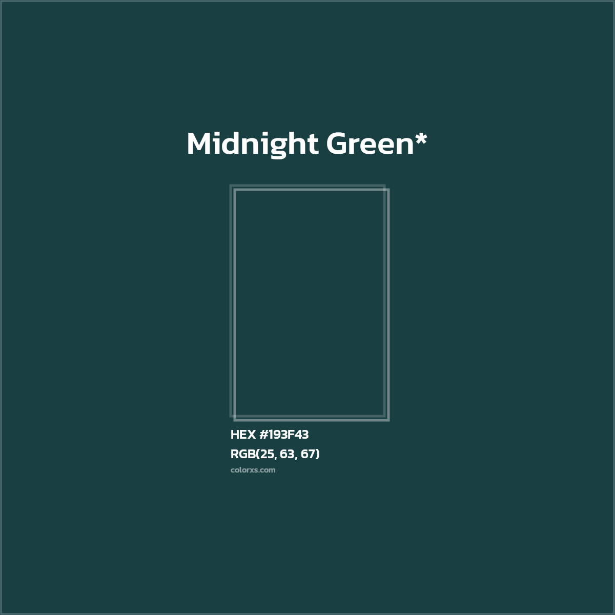 HEX #193F43 Color Name, Color Code, Palettes, Similar Paints, Images