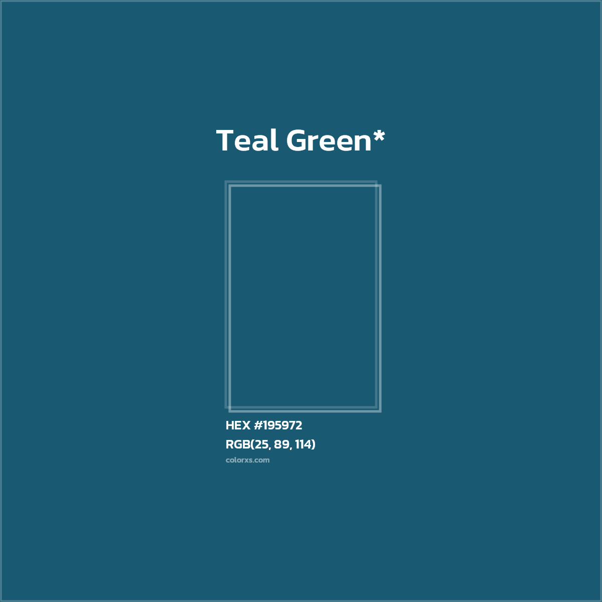 HEX #195972 Color Name, Color Code, Palettes, Similar Paints, Images