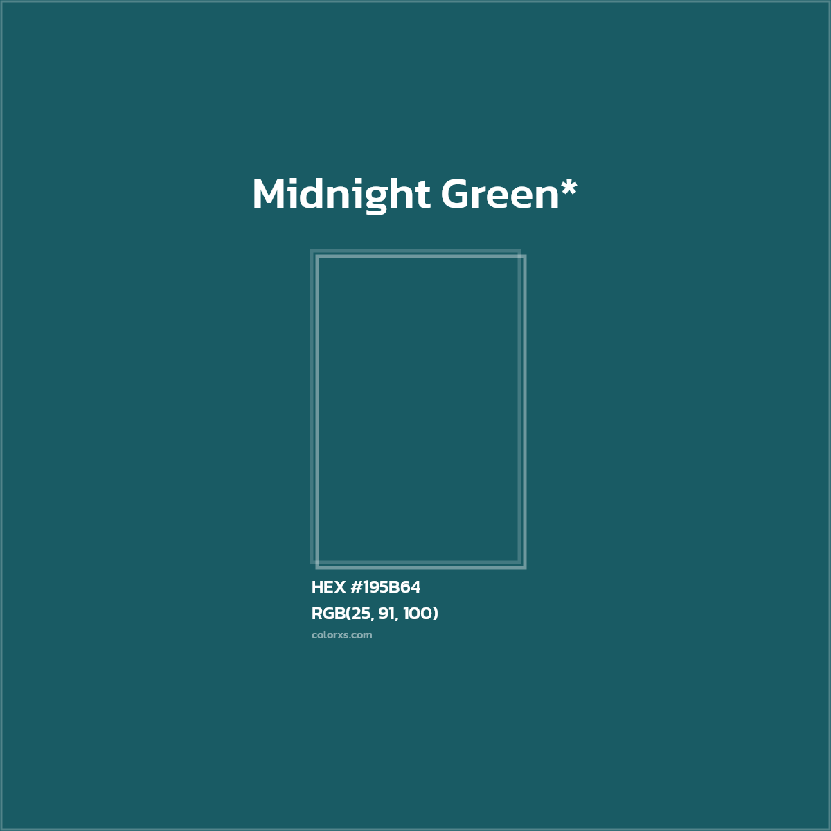 HEX #195B64 Color Name, Color Code, Palettes, Similar Paints, Images