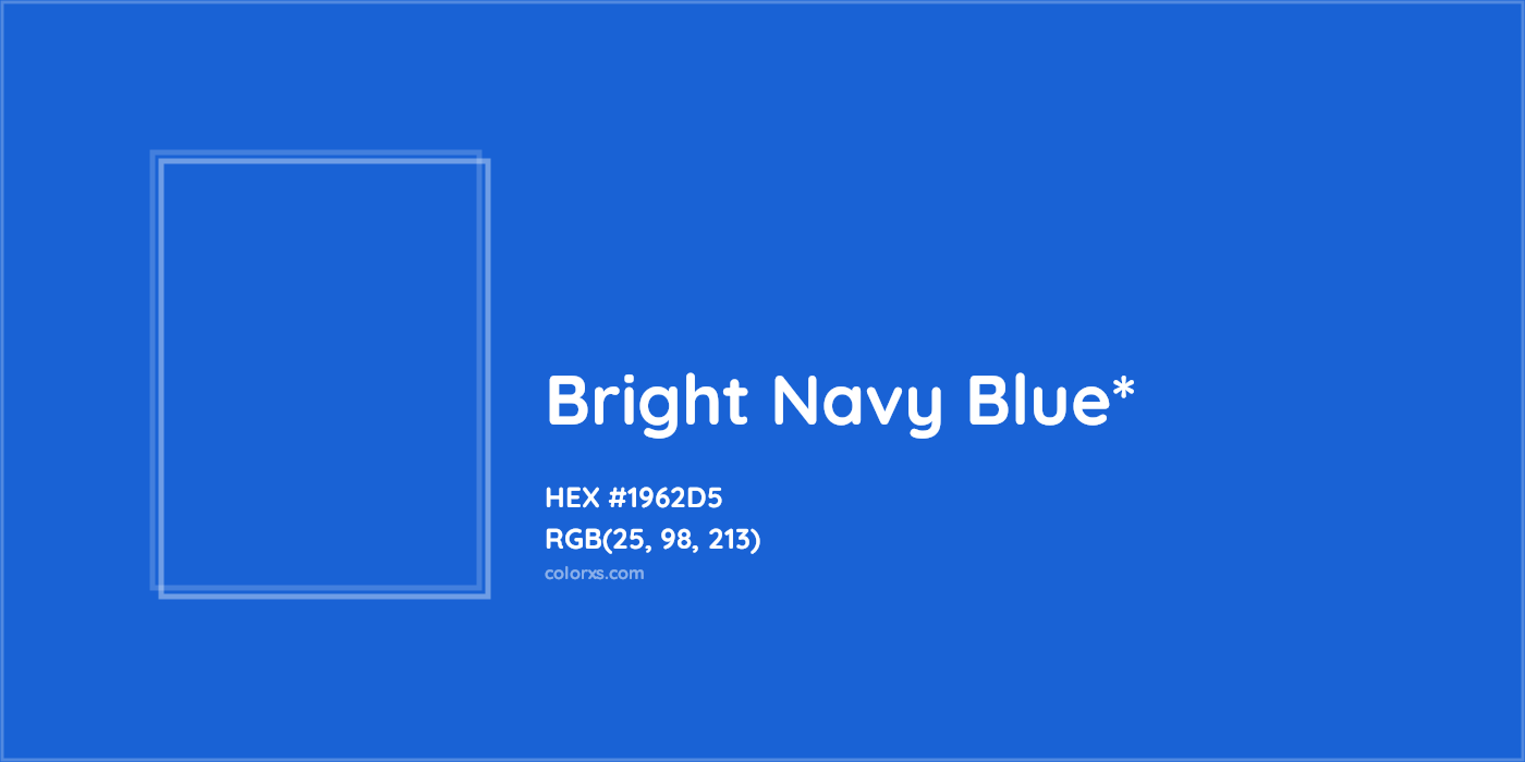 HEX #1962D5 Color Name, Color Code, Palettes, Similar Paints, Images
