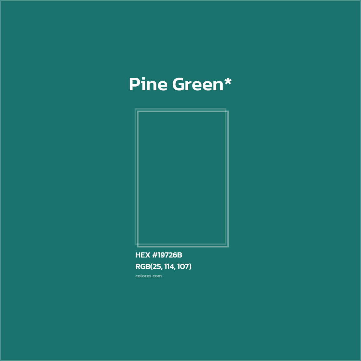 HEX #19726B Color Name, Color Code, Palettes, Similar Paints, Images