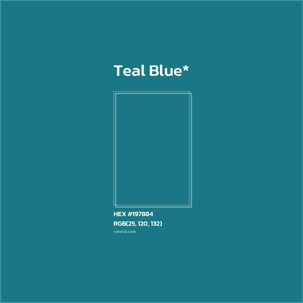 HEX #197884 Color Name, Color Code, Palettes, Similar Paints, Images