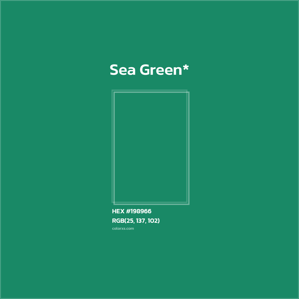 HEX #198966 Color Name, Color Code, Palettes, Similar Paints, Images