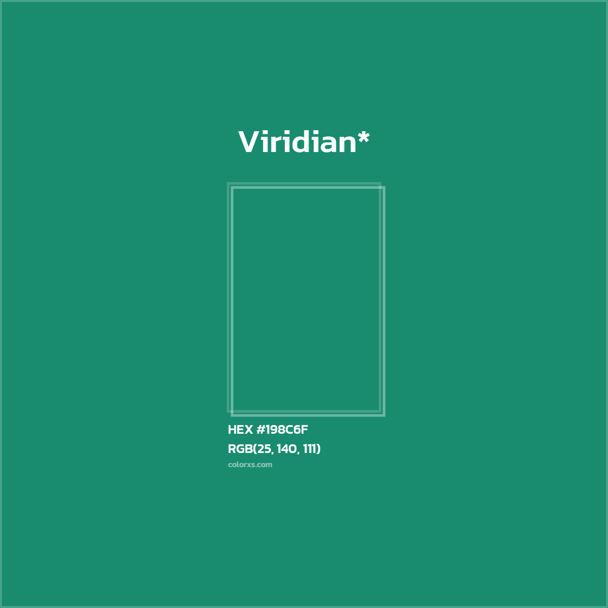 HEX #198C6F Color Name, Color Code, Palettes, Similar Paints, Images