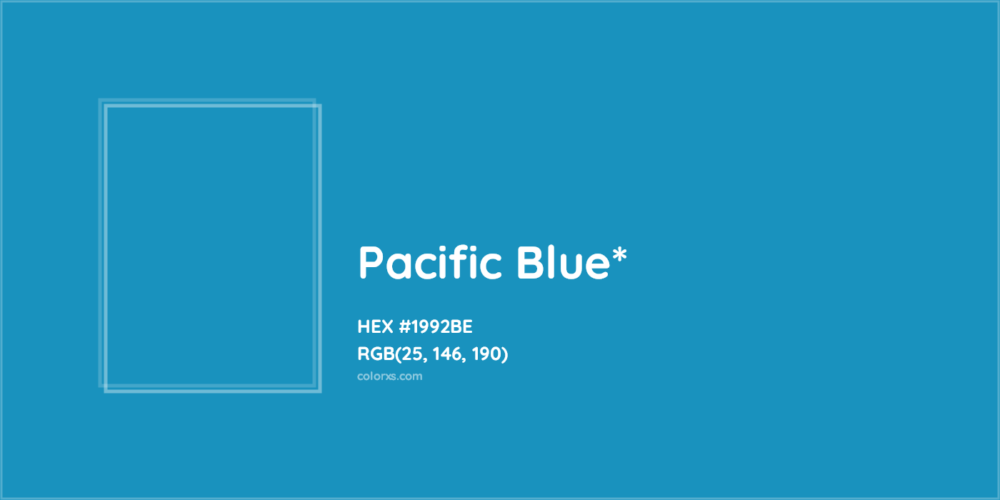 HEX #1992BE Color Name, Color Code, Palettes, Similar Paints, Images