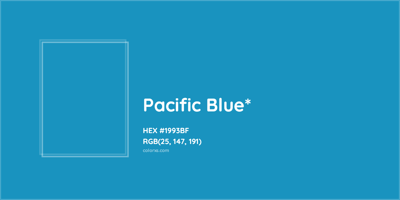 HEX #1993BF Color Name, Color Code, Palettes, Similar Paints, Images