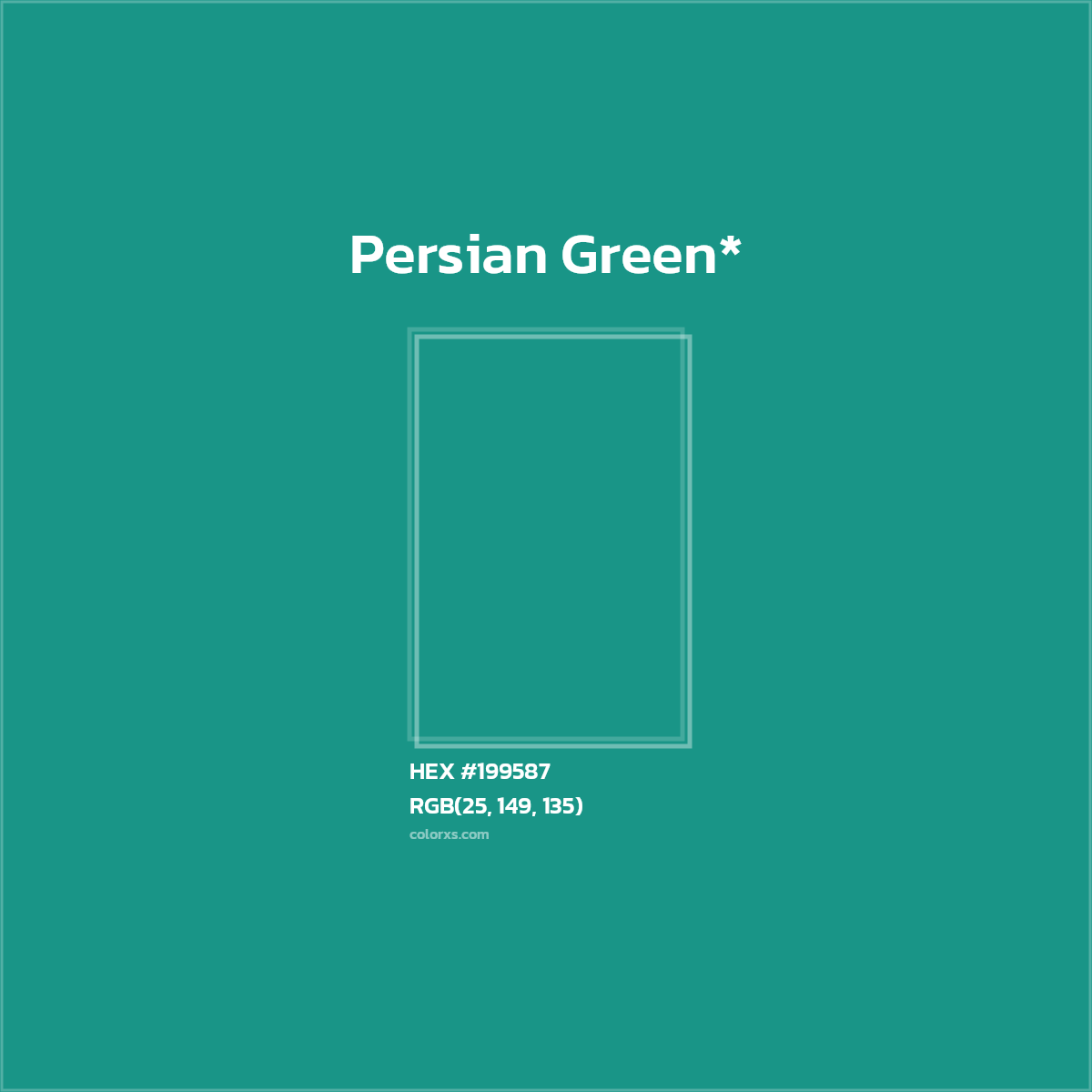 HEX #199587 Color Name, Color Code, Palettes, Similar Paints, Images