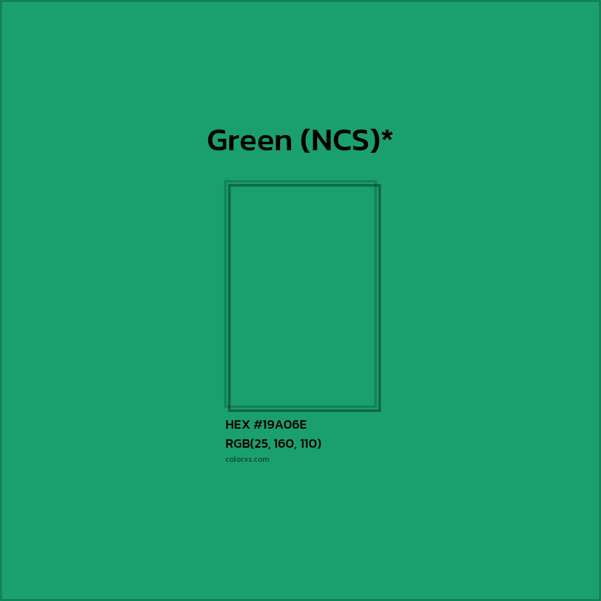 HEX #19A06E Color Name, Color Code, Palettes, Similar Paints, Images