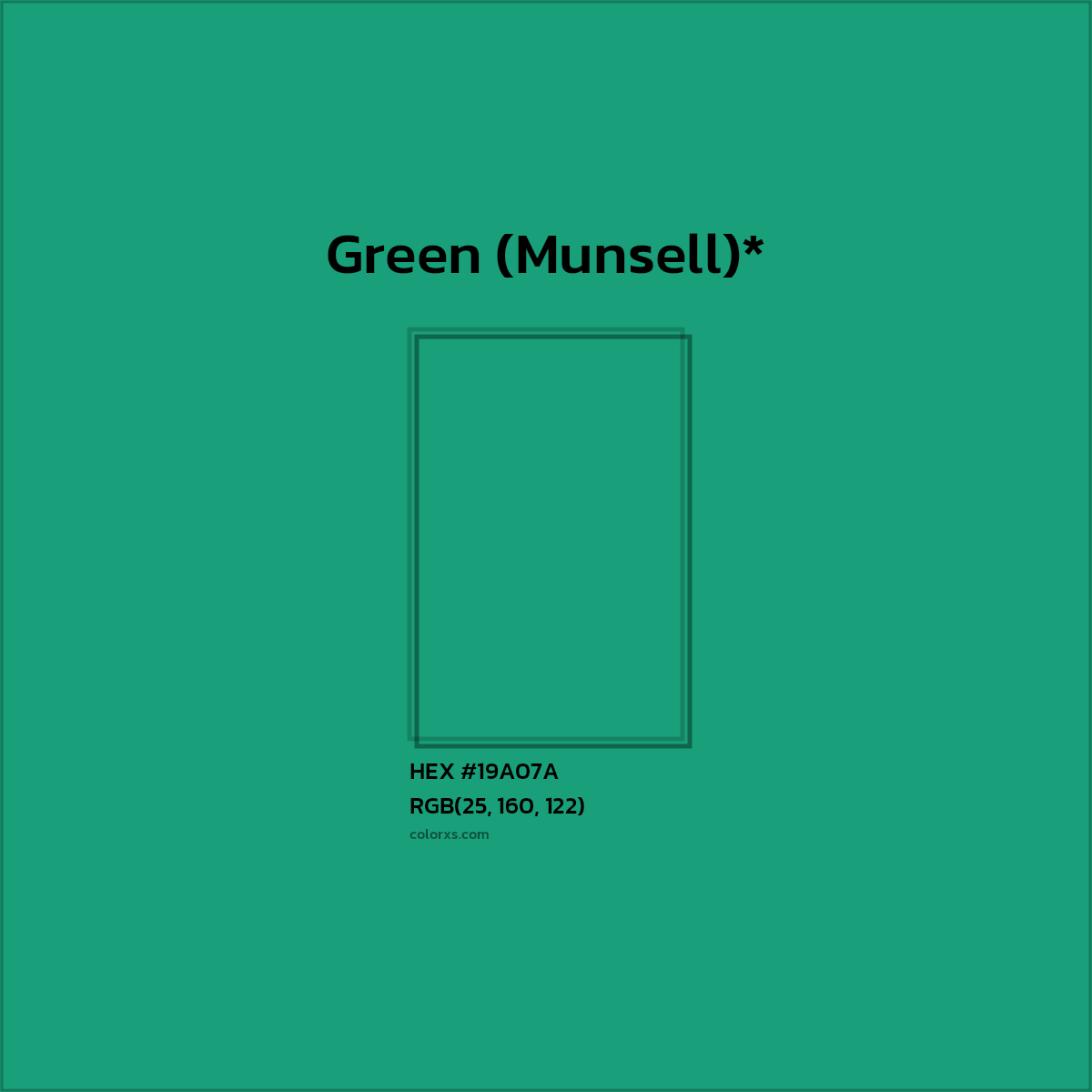 HEX #19A07A Color Name, Color Code, Palettes, Similar Paints, Images