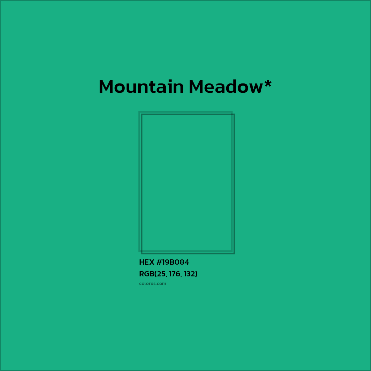 HEX #19B084 Color Name, Color Code, Palettes, Similar Paints, Images