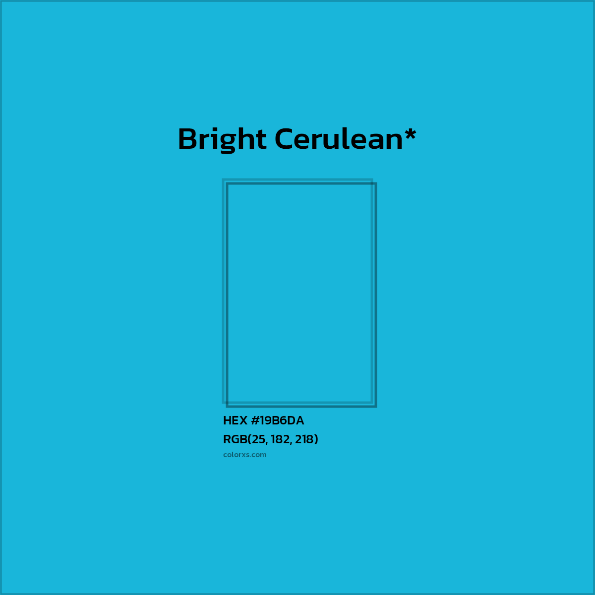 HEX #19B6DA Color Name, Color Code, Palettes, Similar Paints, Images