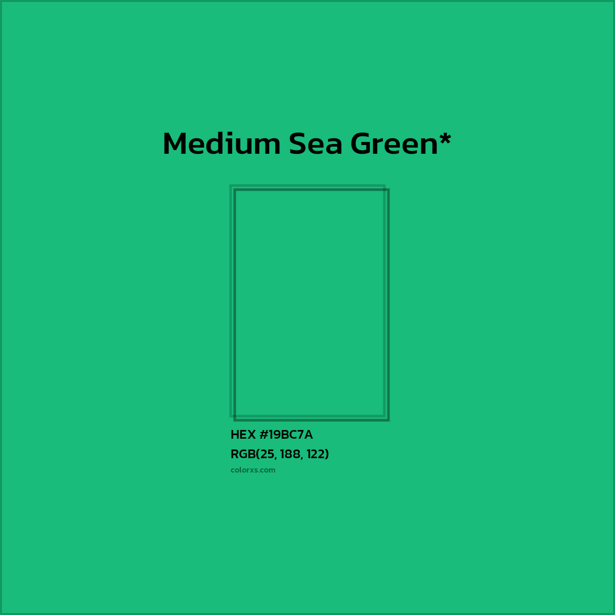 HEX #19BC7A Color Name, Color Code, Palettes, Similar Paints, Images