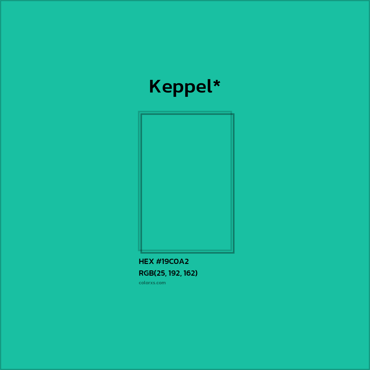 HEX #19C0A2 Color Name, Color Code, Palettes, Similar Paints, Images