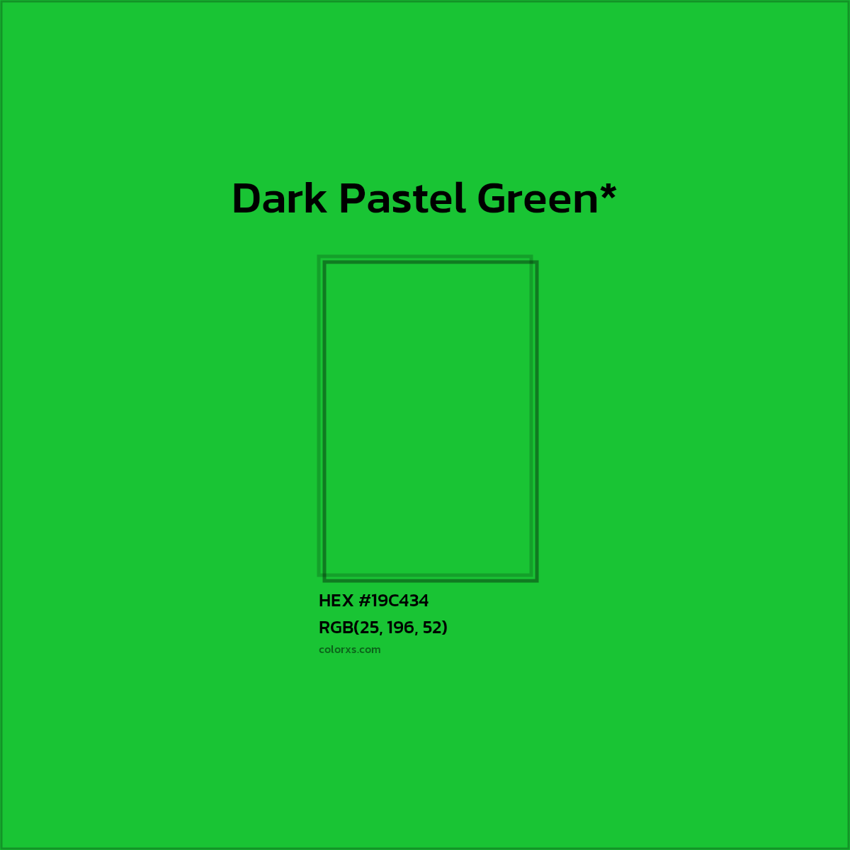 HEX #19C434 Color Name, Color Code, Palettes, Similar Paints, Images
