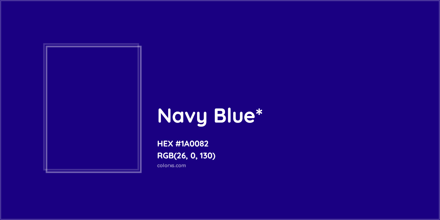 HEX #1A0082 Color Name, Color Code, Palettes, Similar Paints, Images