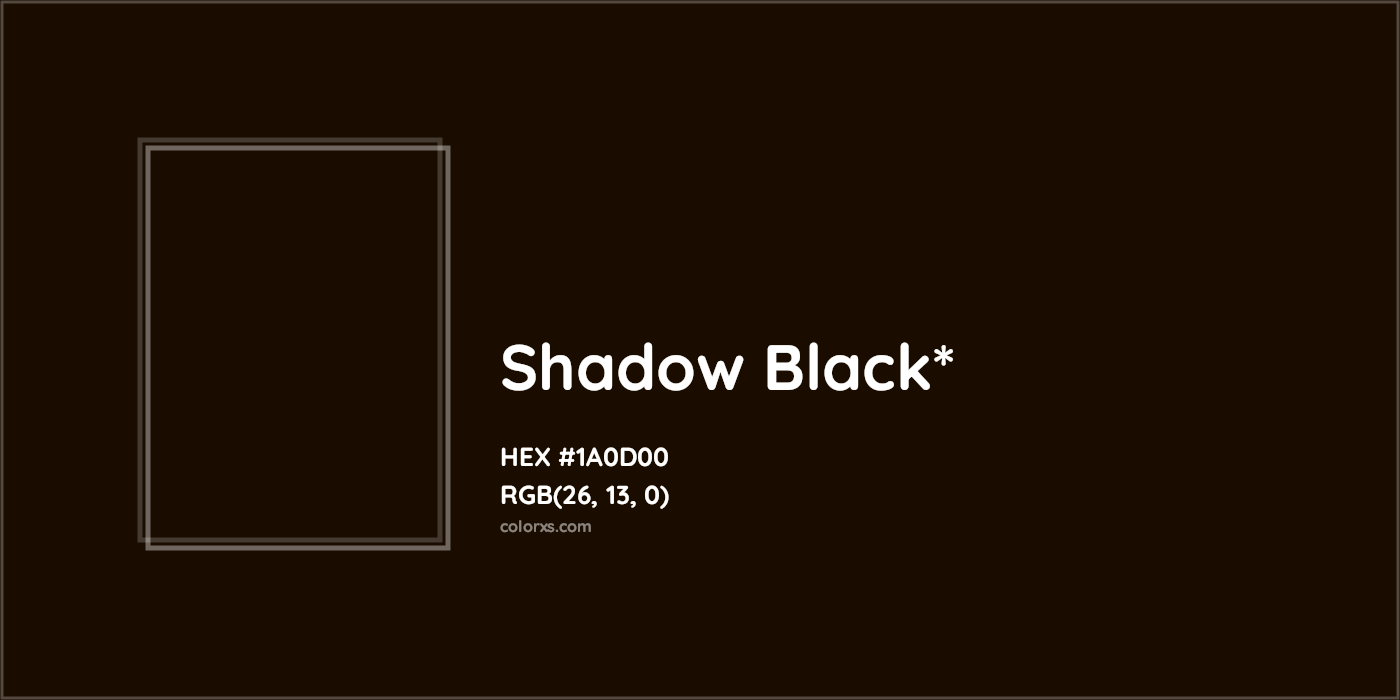 HEX #1A0D00 Color Name, Color Code, Palettes, Similar Paints, Images