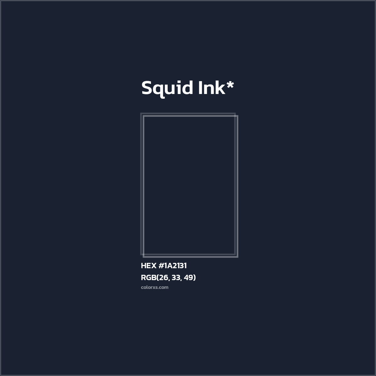 HEX #1A2131 Color Name, Color Code, Palettes, Similar Paints, Images