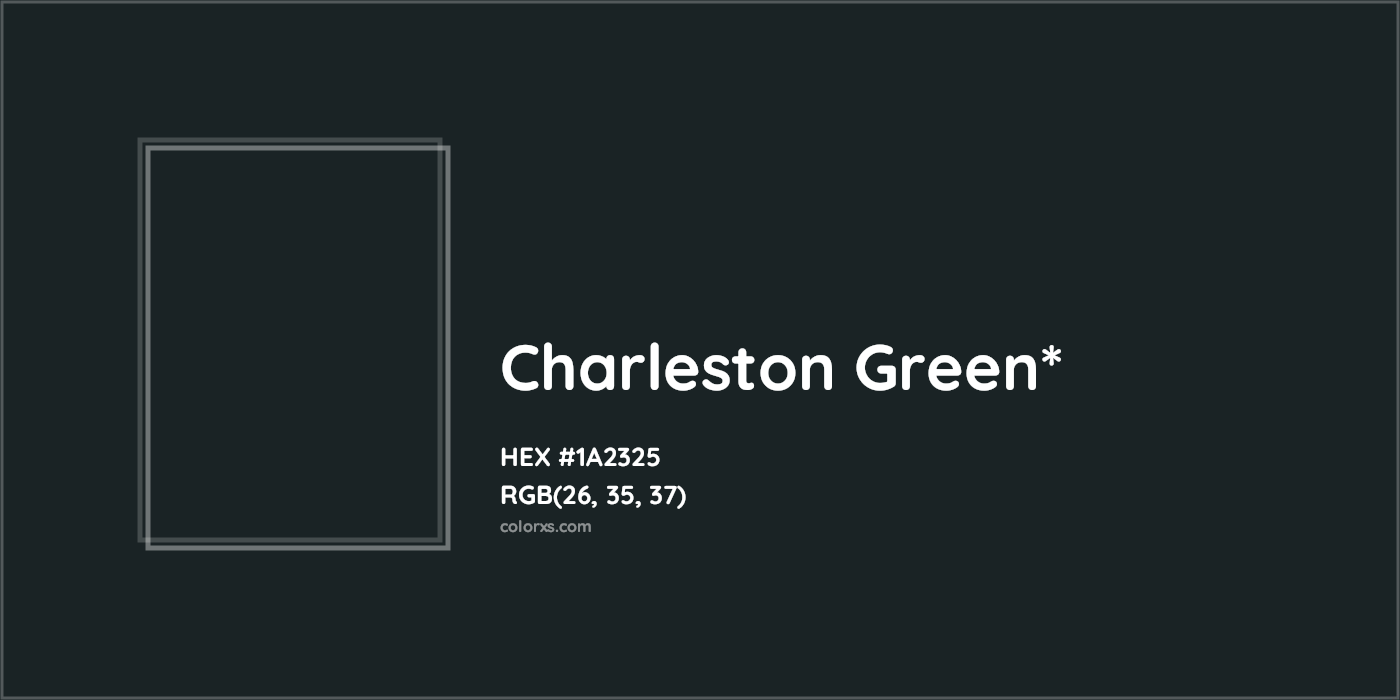 HEX #1A2325 Color Name, Color Code, Palettes, Similar Paints, Images