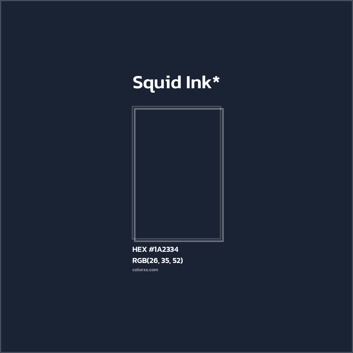 HEX #1A2334 Color Name, Color Code, Palettes, Similar Paints, Images