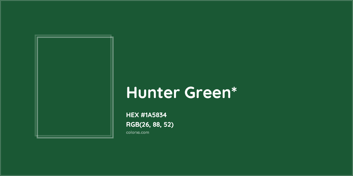 HEX #1A5834 Color Name, Color Code, Palettes, Similar Paints, Images