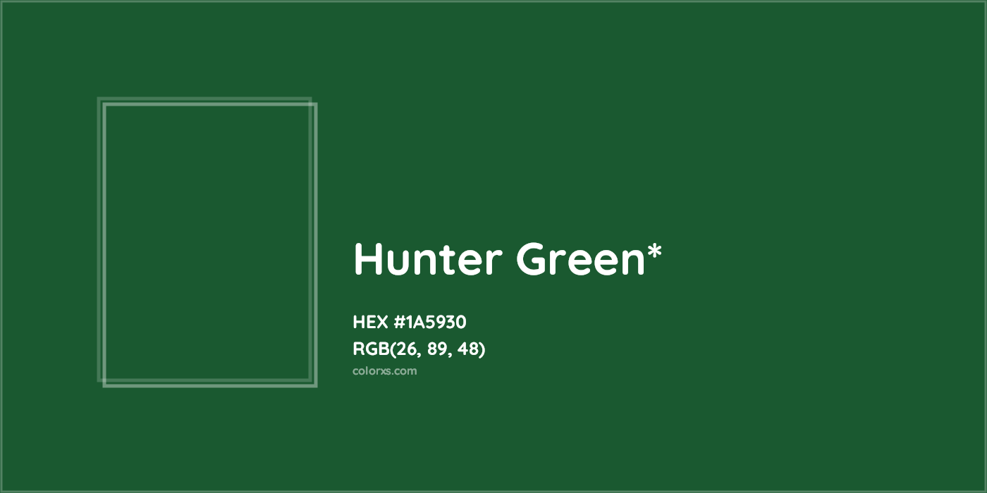 HEX #1A5930 Color Name, Color Code, Palettes, Similar Paints, Images
