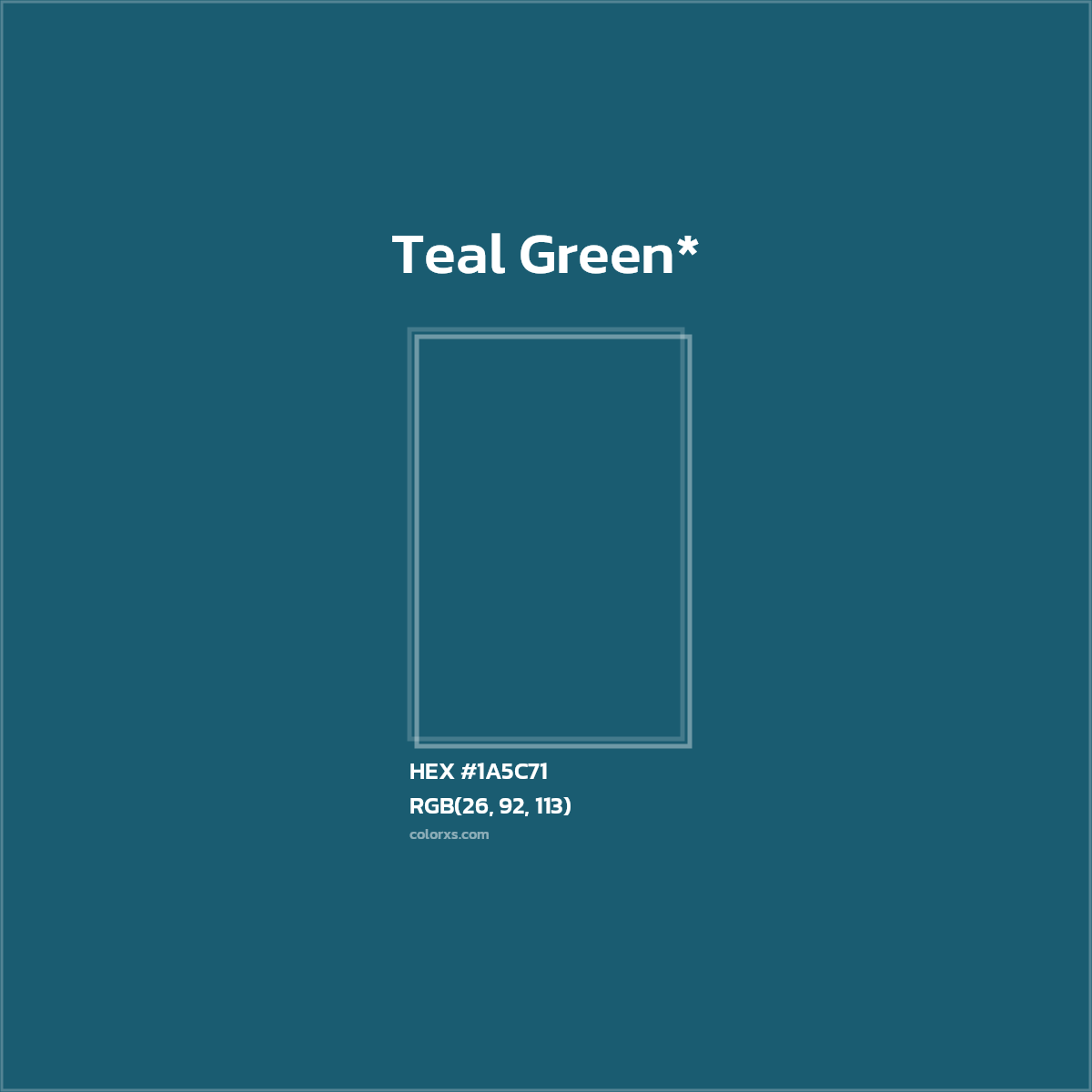 HEX #1A5C71 Color Name, Color Code, Palettes, Similar Paints, Images