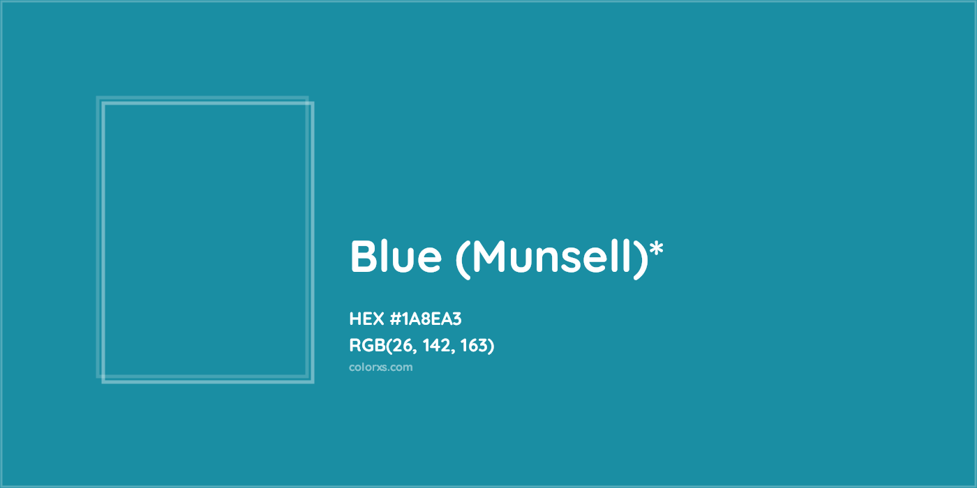 HEX #1A8EA3 Color Name, Color Code, Palettes, Similar Paints, Images