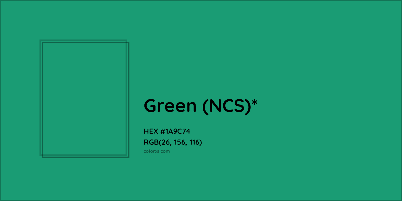 HEX #1A9C74 Color Name, Color Code, Palettes, Similar Paints, Images