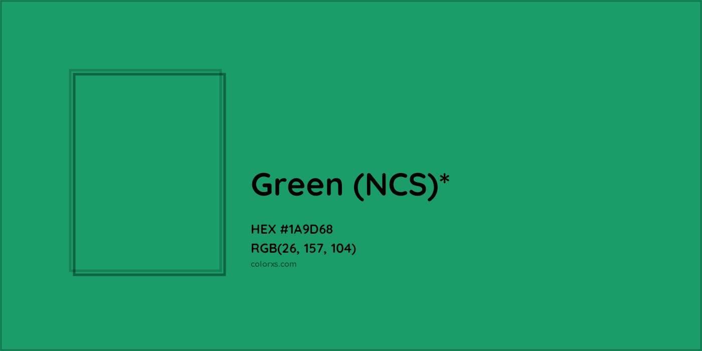 HEX #1A9D68 Color Name, Color Code, Palettes, Similar Paints, Images