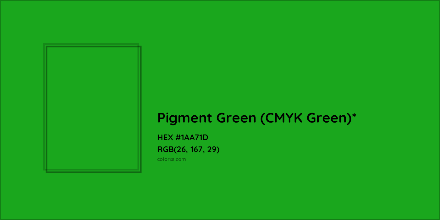 HEX #1AA71D Color Name, Color Code, Palettes, Similar Paints, Images