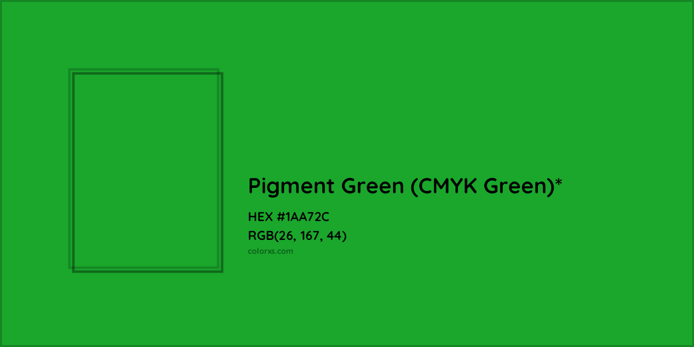 HEX #1AA72C Color Name, Color Code, Palettes, Similar Paints, Images