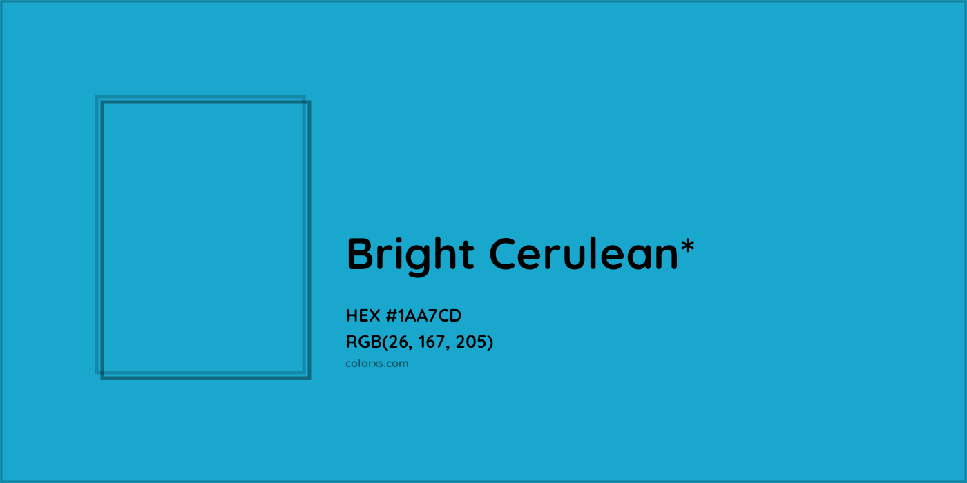 HEX #1AA7CD Color Name, Color Code, Palettes, Similar Paints, Images