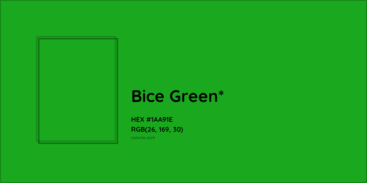 HEX #1AA91E Color Name, Color Code, Palettes, Similar Paints, Images