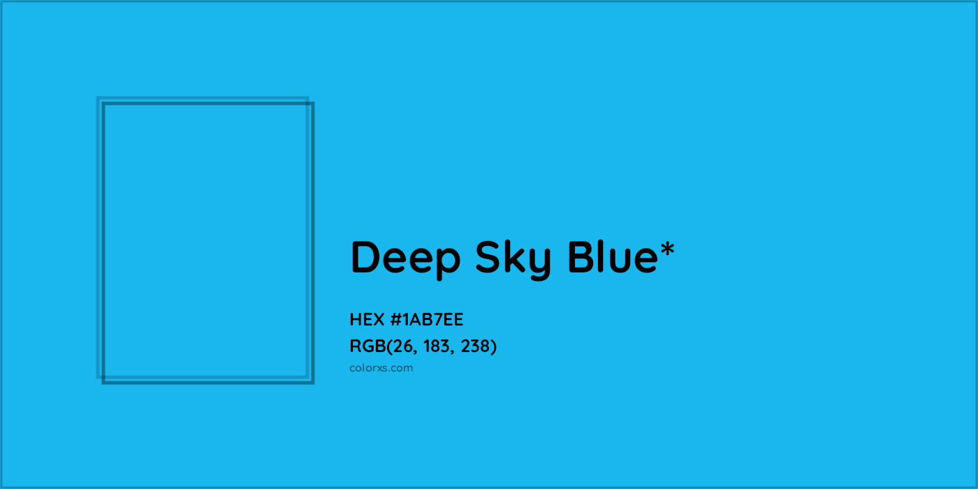 HEX #1AB7EE Color Name, Color Code, Palettes, Similar Paints, Images