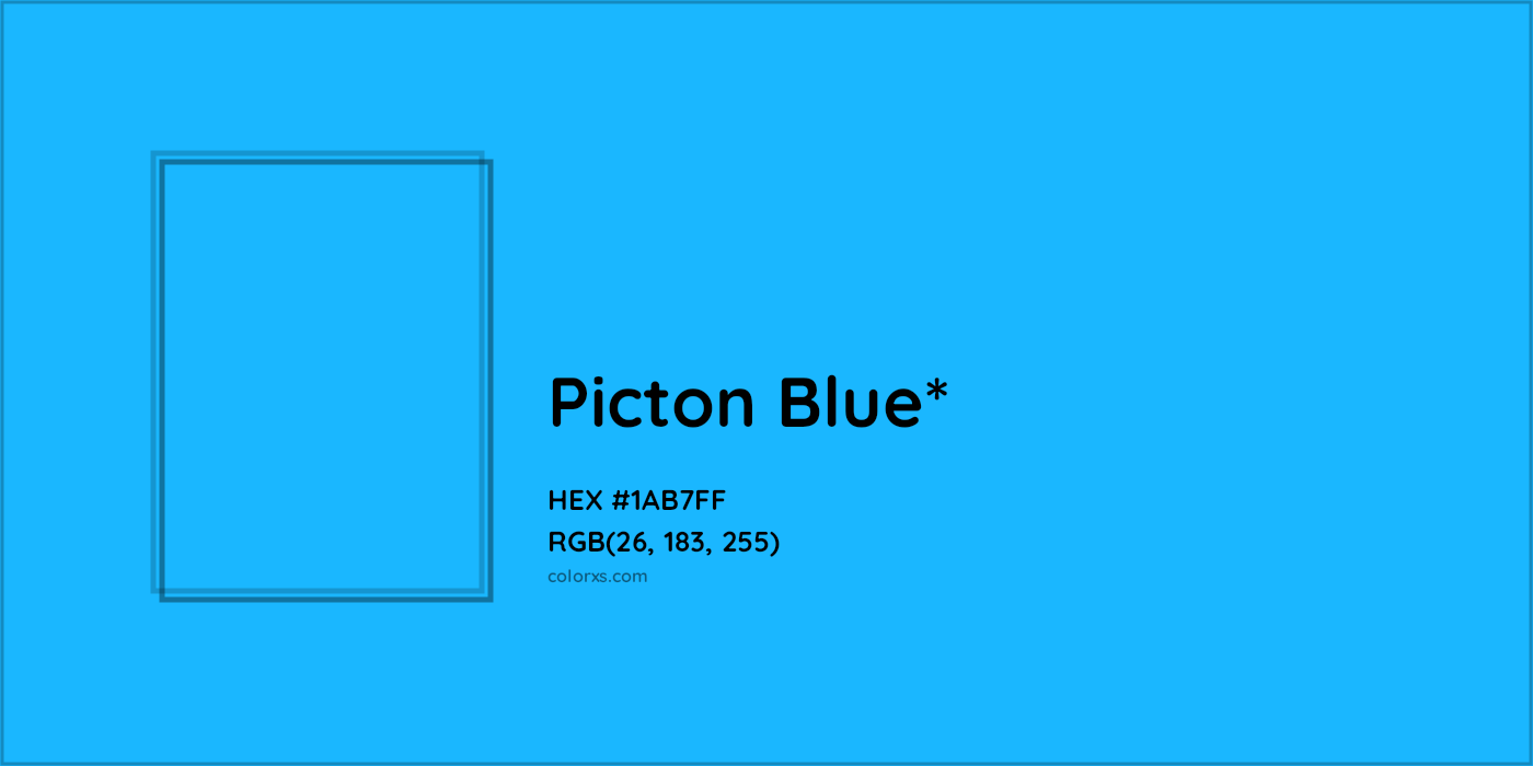 HEX #1AB7FF Color Name, Color Code, Palettes, Similar Paints, Images