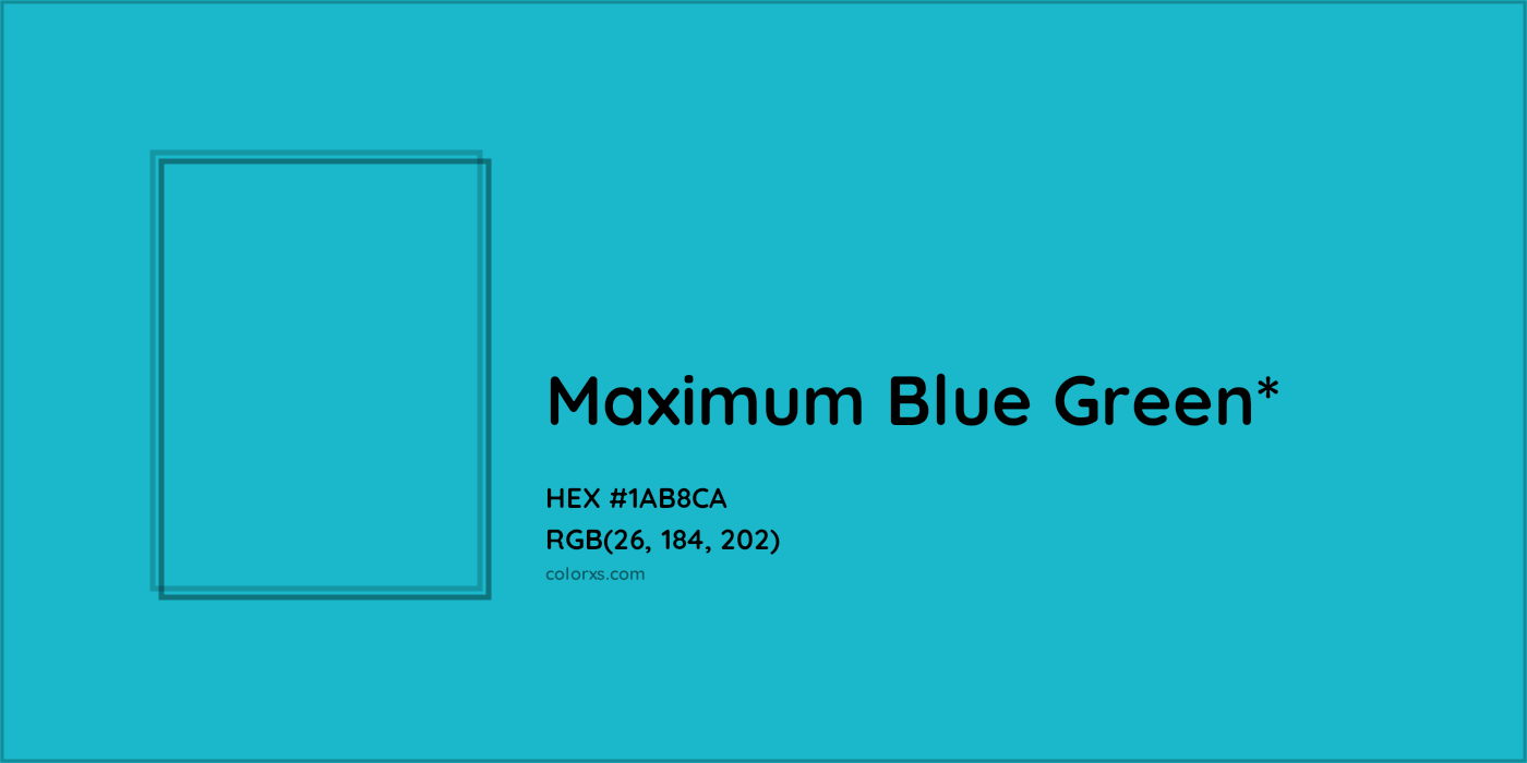HEX #1AB8CA Color Name, Color Code, Palettes, Similar Paints, Images
