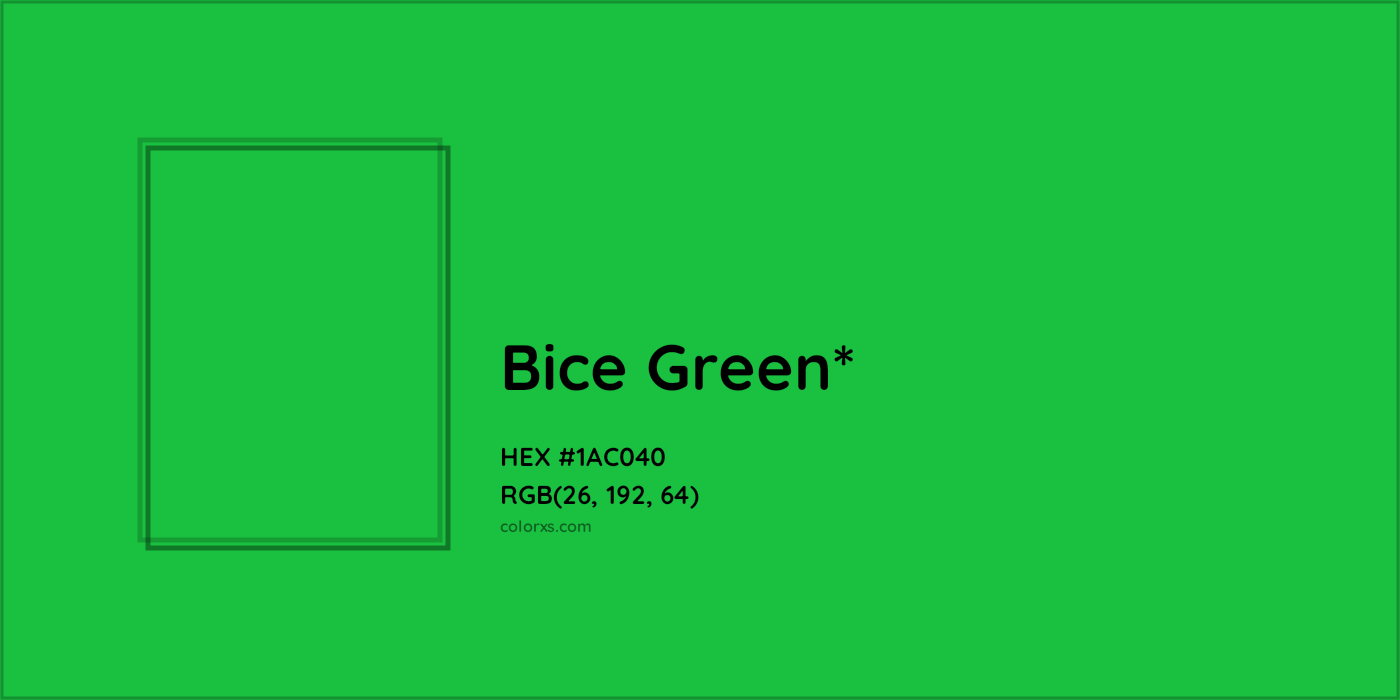HEX #1AC040 Color Name, Color Code, Palettes, Similar Paints, Images