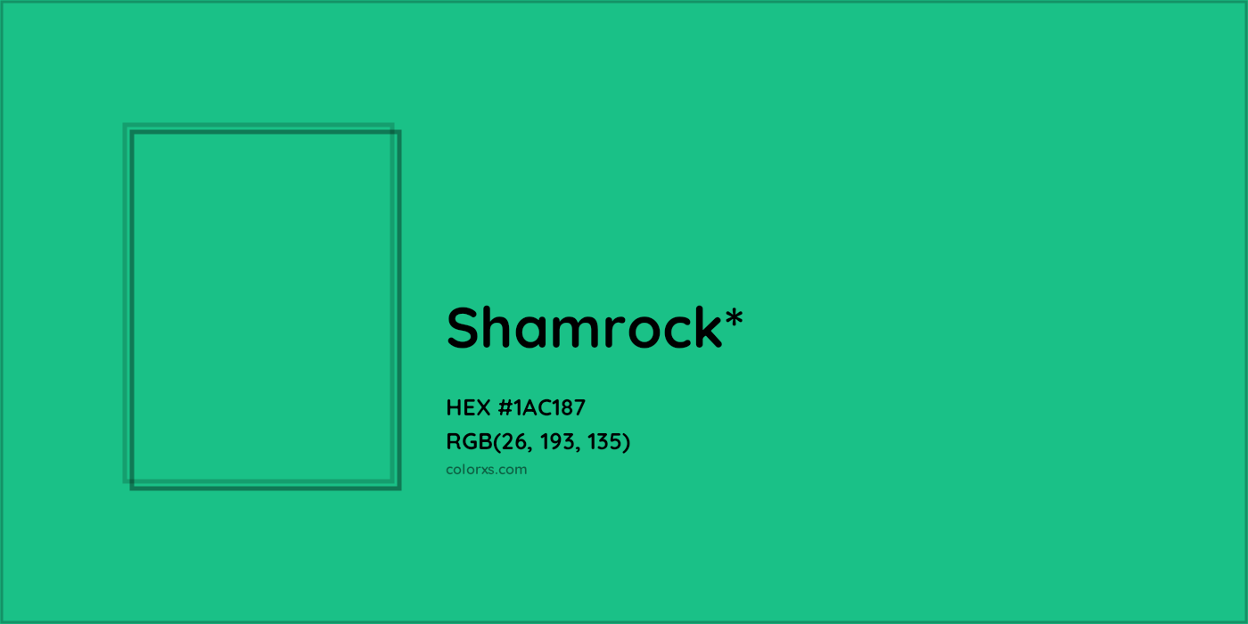 HEX #1AC187 Color Name, Color Code, Palettes, Similar Paints, Images