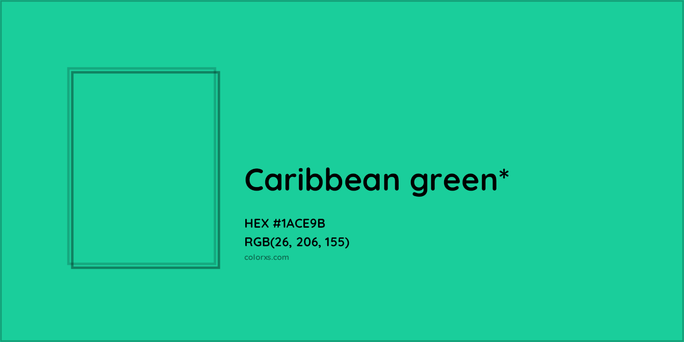 HEX #1ACE9B Color Name, Color Code, Palettes, Similar Paints, Images