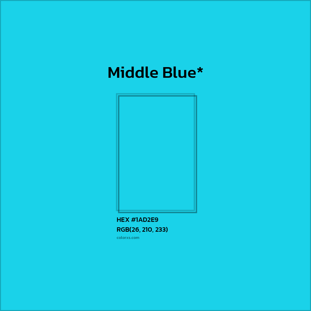 HEX #1AD2E9 Color Name, Color Code, Palettes, Similar Paints, Images