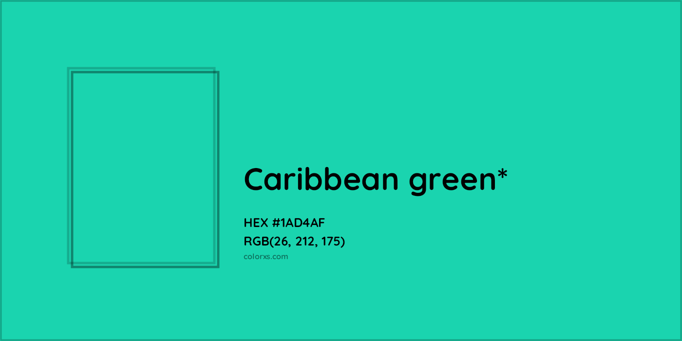 HEX #1AD4AF Color Name, Color Code, Palettes, Similar Paints, Images