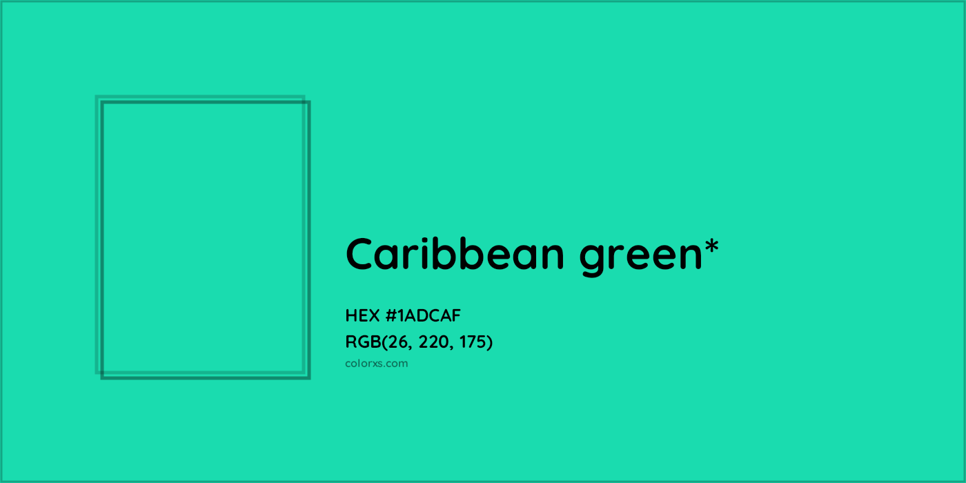 HEX #1ADCAF Color Name, Color Code, Palettes, Similar Paints, Images