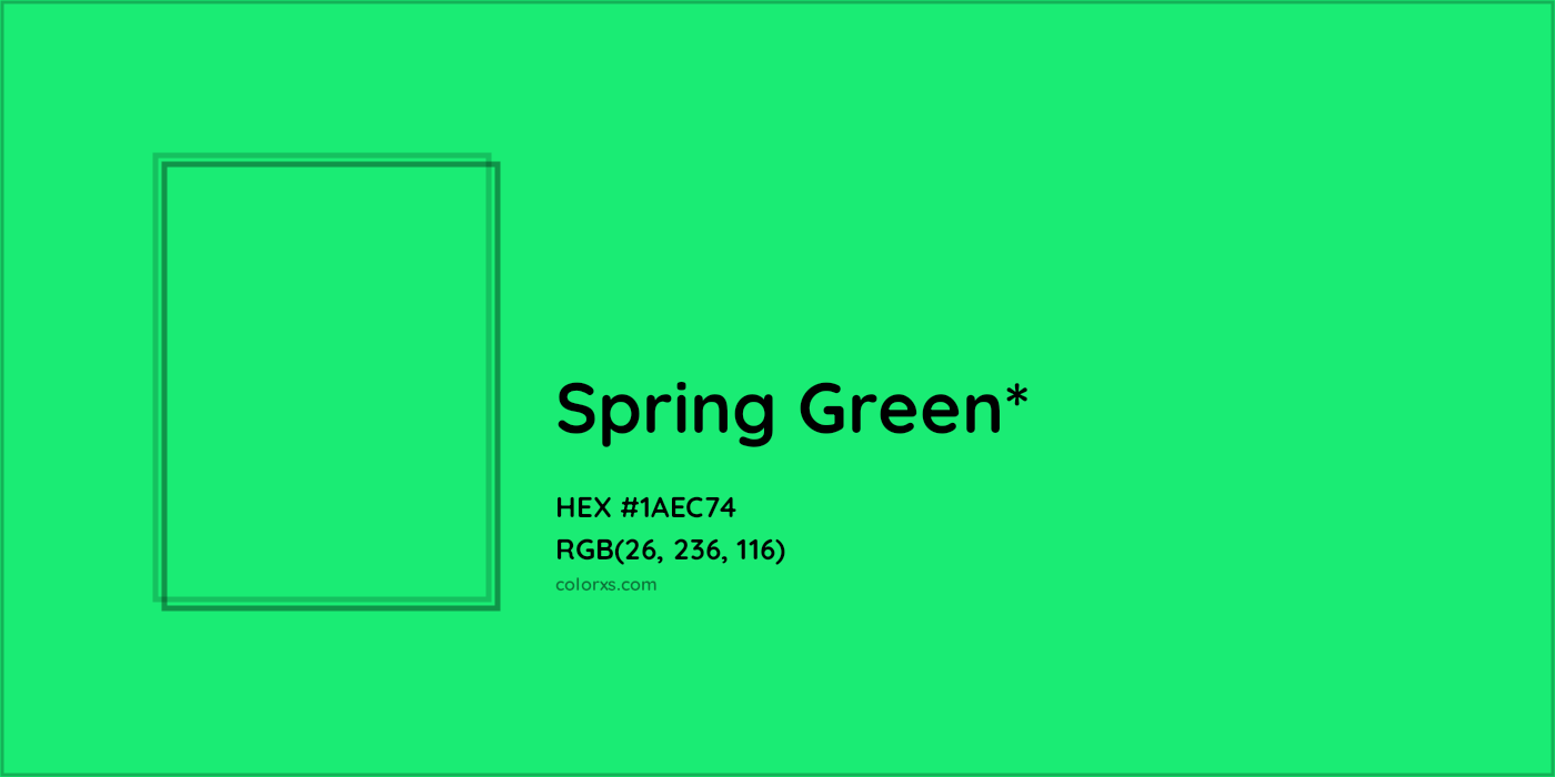 HEX #1AEC74 Color Name, Color Code, Palettes, Similar Paints, Images