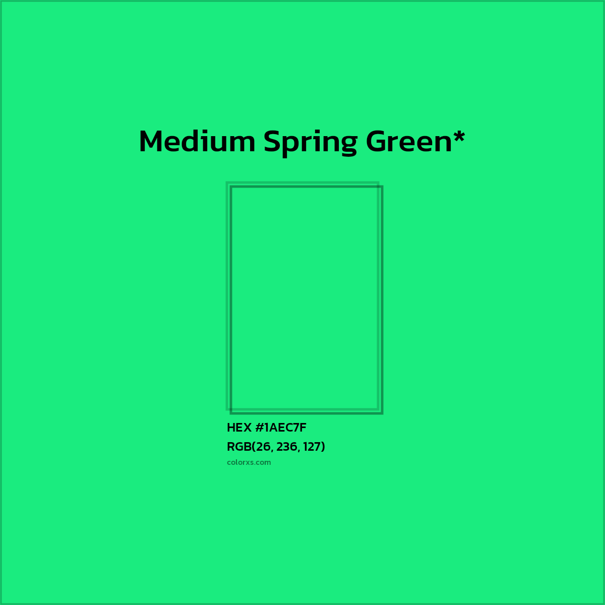 HEX #1AEC7F Color Name, Color Code, Palettes, Similar Paints, Images