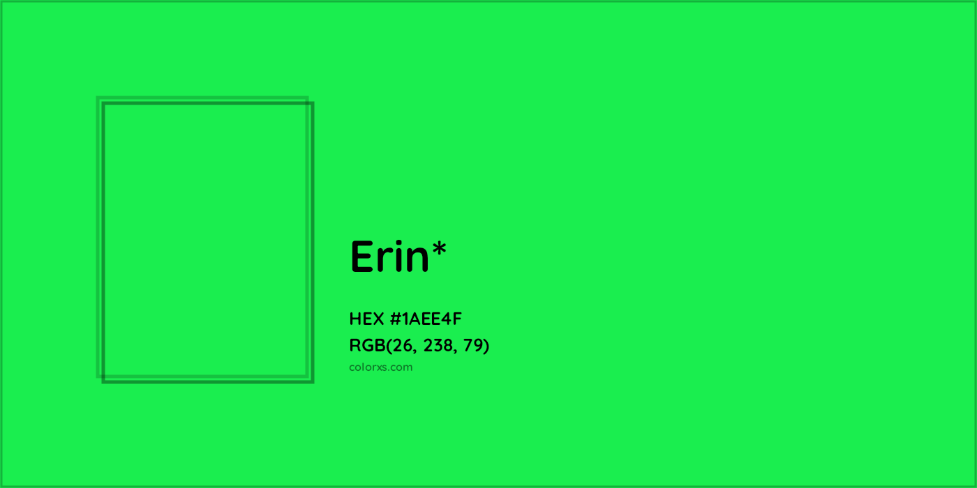 HEX #1AEE4F Color Name, Color Code, Palettes, Similar Paints, Images