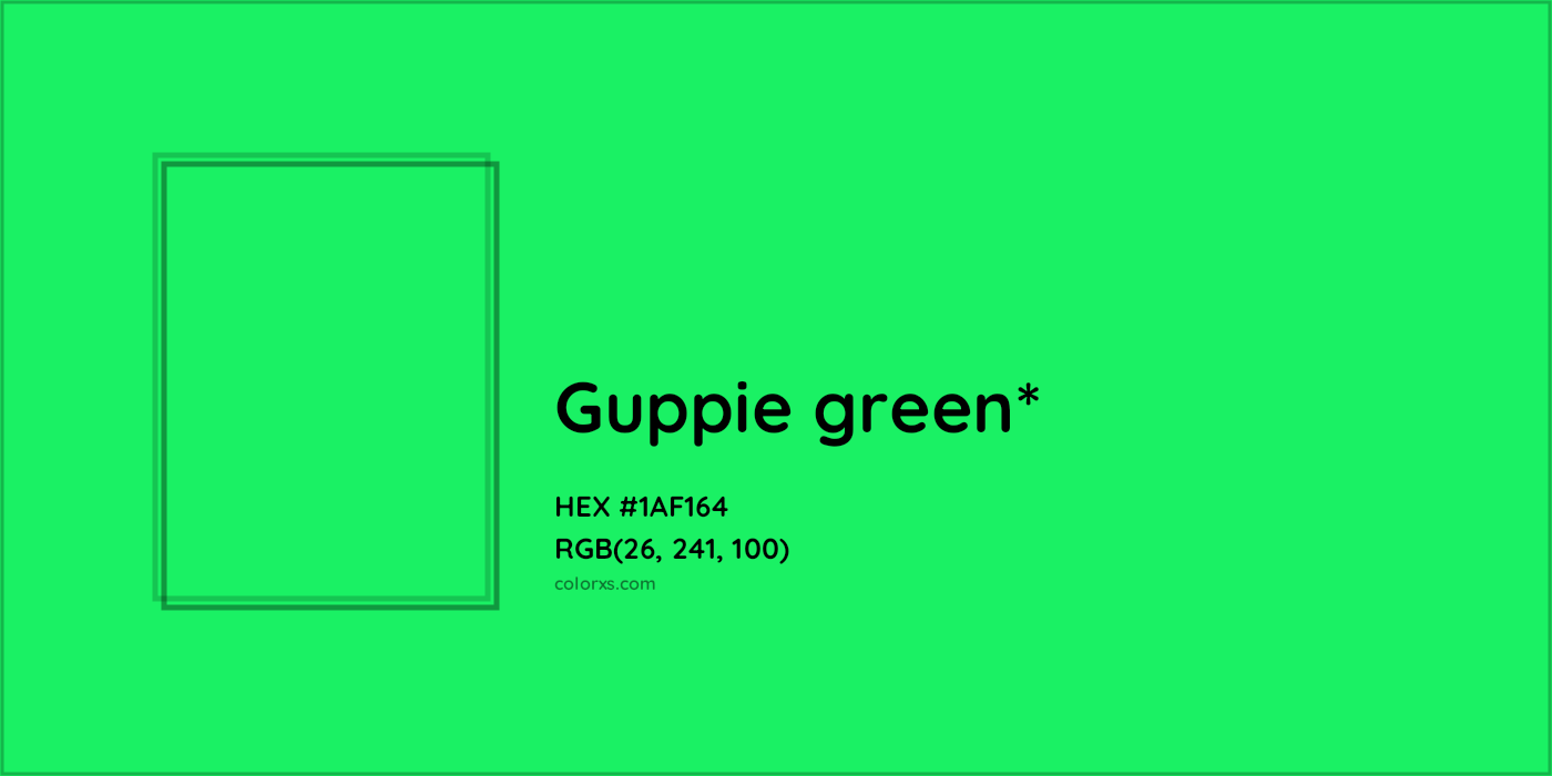 HEX #1AF164 Color Name, Color Code, Palettes, Similar Paints, Images