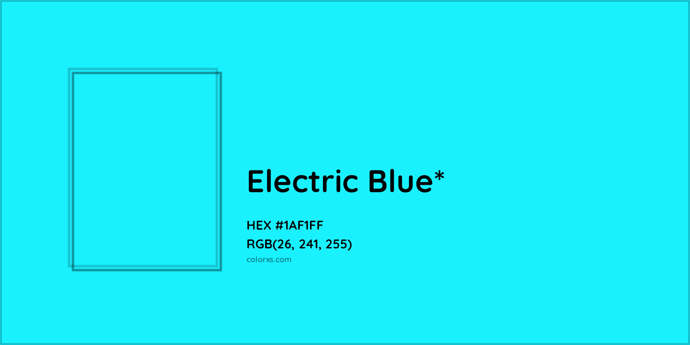HEX #1AF1FF Color Name, Color Code, Palettes, Similar Paints, Images