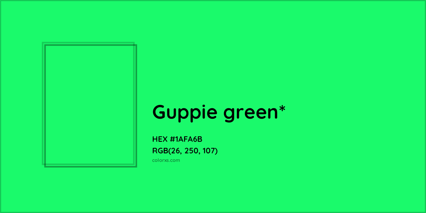 HEX #1AFA6B Color Name, Color Code, Palettes, Similar Paints, Images