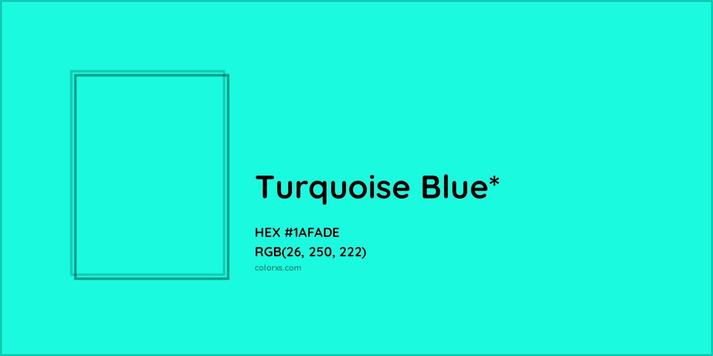 HEX #1AFADE Color Name, Color Code, Palettes, Similar Paints, Images