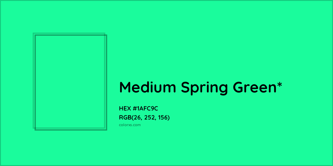 HEX #1AFC9C Color Name, Color Code, Palettes, Similar Paints, Images